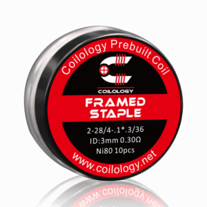 Coilology Framed Staple Prebuilt Coil Ni80 0.30ohm (10pcs)