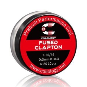 Coilology Fused Clapton Prebuilt Coil Ni80 0.34ohm (10pcs)