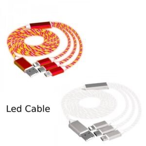 Καλώδιο φόρτισης 3 σε 1 RGB Light